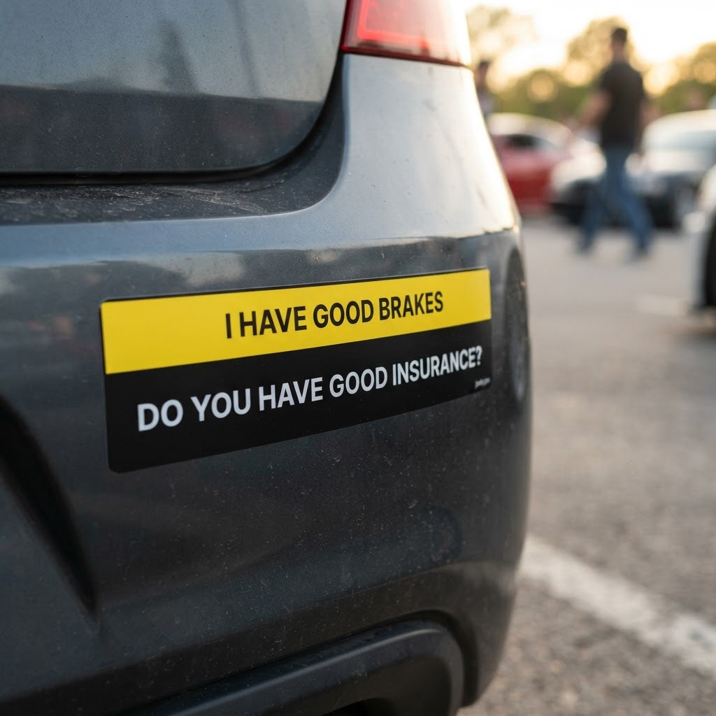 I Have Good Brakes, Do You Have Good Insurance? – Bumper Sticker